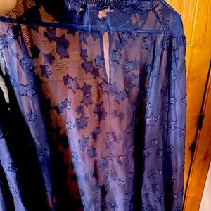 Torrid sheer shirt with stars